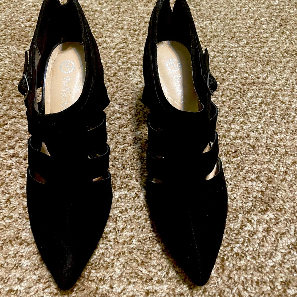 Belle vita leather suede shoes